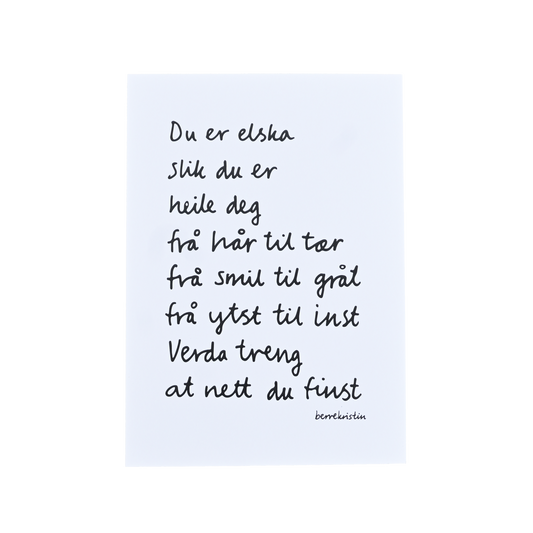 DIKTKORTPAKKE A6 | TIL GLEDING