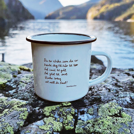 EMALJEKOPP MED DIKT | DU ER ELSKA