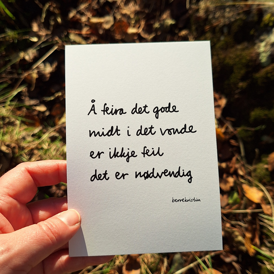 DIKTKORTPAKKE A6 | TIL TRØYST