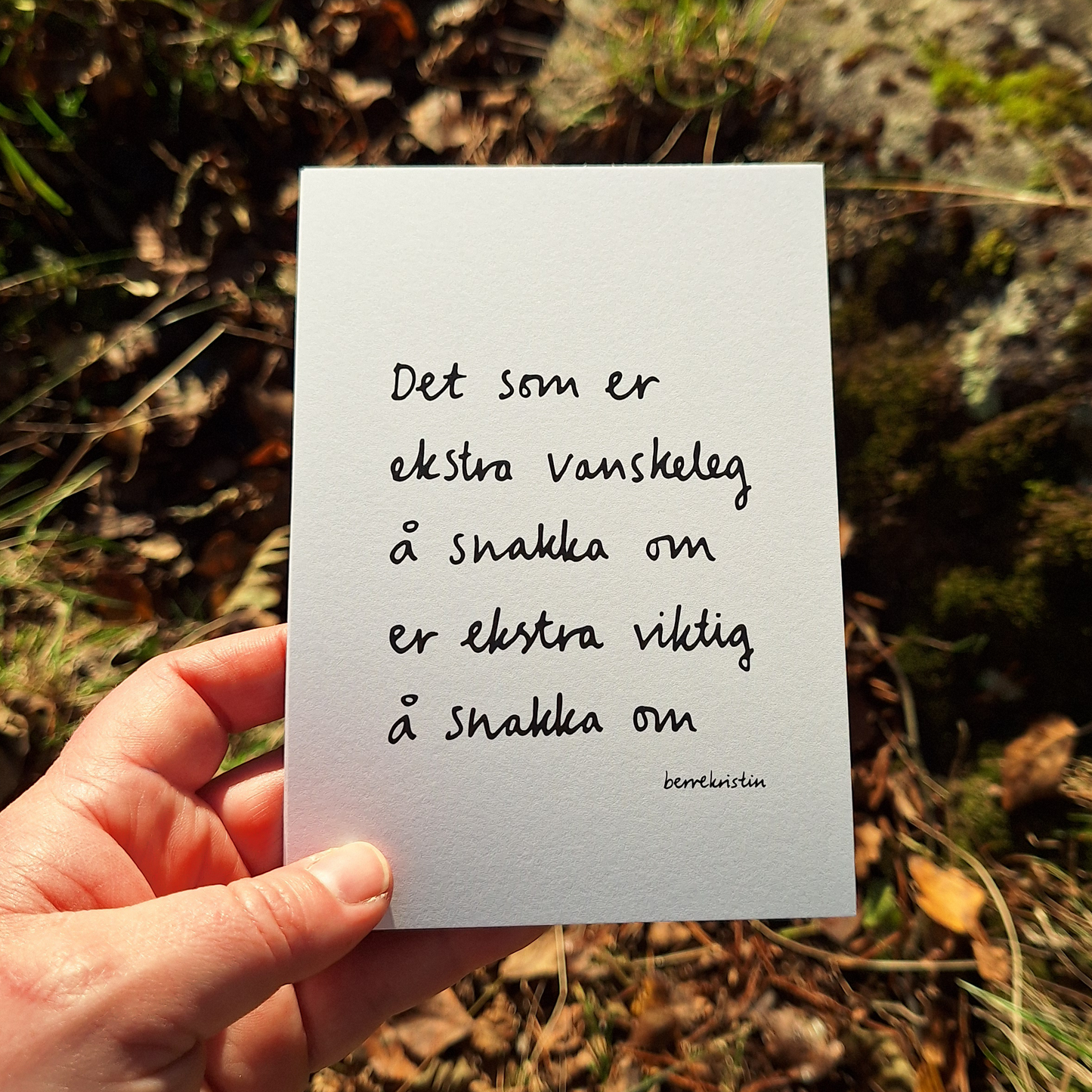 DIKTKORTPAKKE A6 | TIL TRØYST