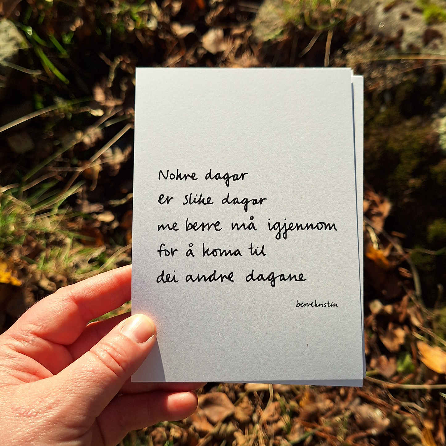 DIKTKORTPAKKE A6 | TIL TRØYST