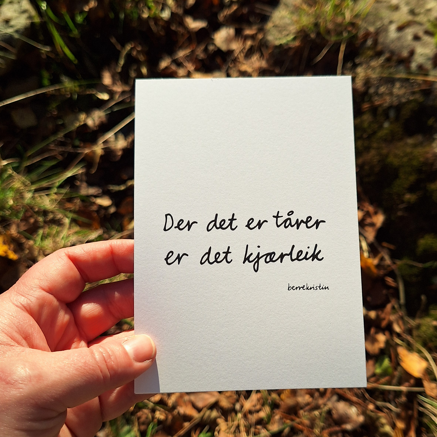 DIKTKORTPAKKE A6 | TIL TRØYST