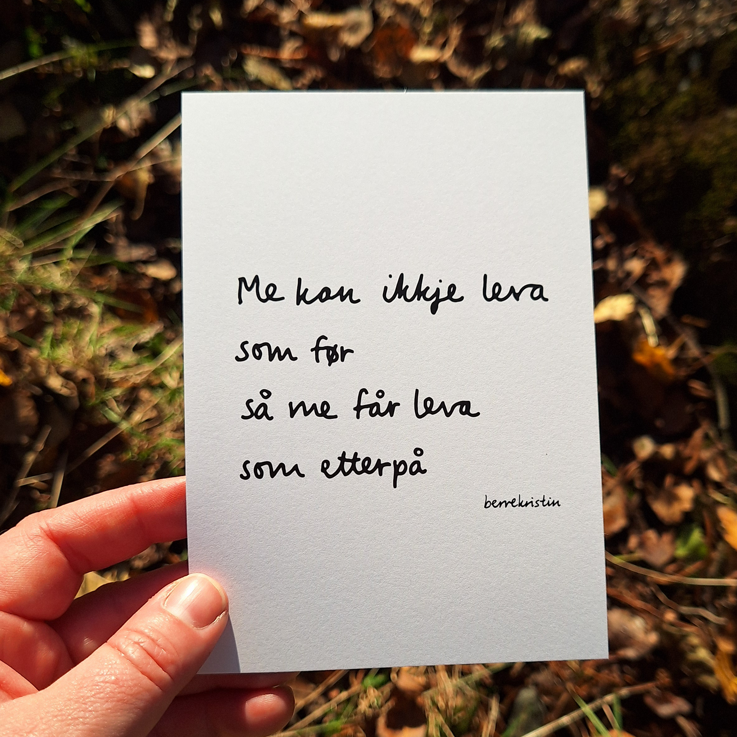 DIKTKORTPAKKE A6 | TIL TRØYST