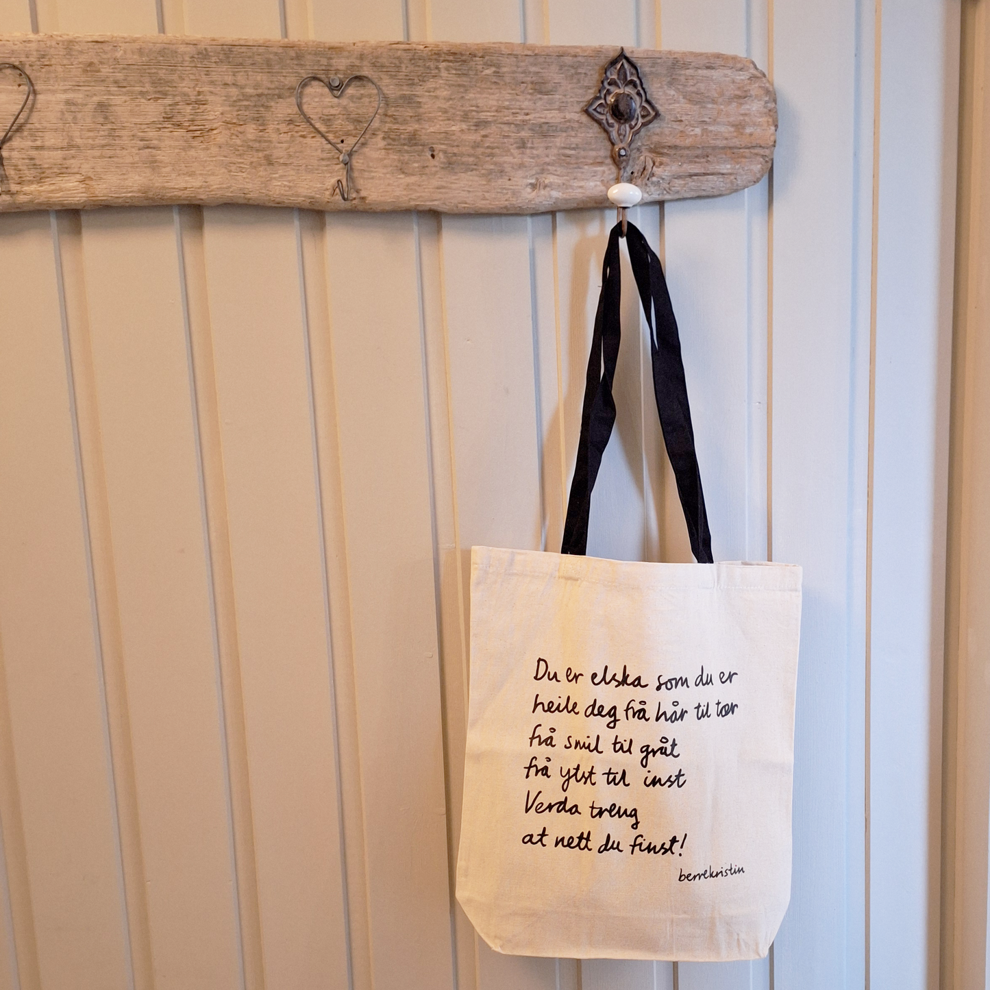 HANDLENETT MED DIKT | DU ER ELSKA