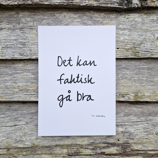 PLAKAT A4 | DET KAN FAKTISK