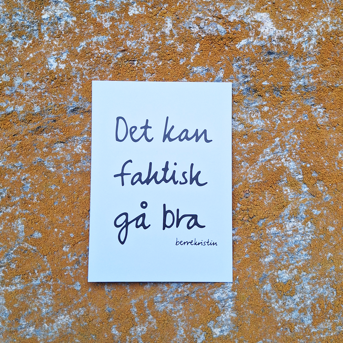 DIKTKORT A6 | DET KAN FAKTISK – Berrekristin