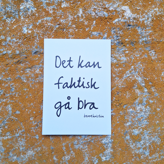 DIKTKORT A6 | DET KAN FAKTISK