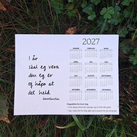 DIKTMAGNET | LITEN ÅRSKALENDER 2027